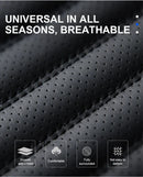 SEAMETAL Full-Wrapped Car Seat Cover Breathable Hole PU Car Front Seat Cushion Universal Anti Slip Auto Chair Protector Cover