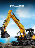 SEMBO BLOCK 1022pcs Excavator Models Building Blocks MOC City Construction Engineering Vehicle Bricks Educational Toys Boys Gift