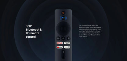 Xiaomi Mi TV Box S 2.ª generación, versión global, 4K Ultra HD, Bluetooth 5.2, 2 GB, 8 GB, Google TV, Asistente de Google, Smart TV Box