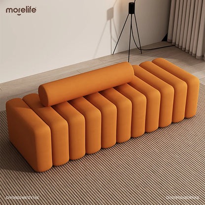 Modern Classic Shoe Changing Bench Comfortable Soft Bag Footstool Luxury Living Room Sofa Bedroom Bed End Stool Home Furniture