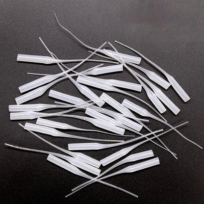 100Pcs Glue Micro-Tips Plastic Glue Bottle 502 Glue Rubber Hose Rubber Drip Tube Mouse Tail Dispensing Needle Dispensing Hose