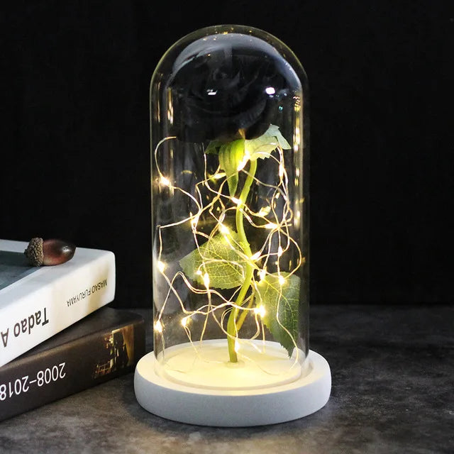 Envío directo de flores artificiales Galaxy Rose, La Bella y la Bestia, decoración de boda, regalo creativo para el Día de San Valentín, regalo para la madre.