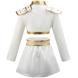 Girls' special occasion costumes Demon Hunter Rumi Girls Hip Hop Set Halloween Role Playing Dress Up Carnival Costume + Necklace