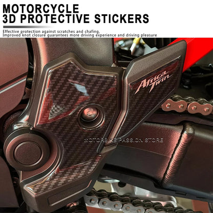 For Honda Africa Twin 1100 CRF Accessories motorcycle Protection sticker for side footstool 3D gel epoxy Resin sticker 2022-2023