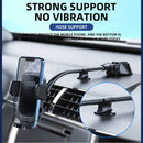 360° Rotating Car Phone Holder Universal Windshield Dashboard Phone Mount Flexible Long Arm Bracket Support GPS Suction Base