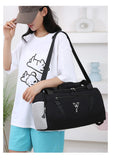 Women's Sports Gym Handbag Waterproof Fitness Training Bag Dry Wet Swimming Tote With Shoes Pocket Travel Luggage Shoulder Bags