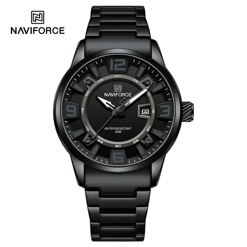 NAVIFORCE Brand Fashion Men Watch Waterproof Luxury Luminous Male Calendar Quartz Wristwatch Relogio Masculino 2024 New Arrival