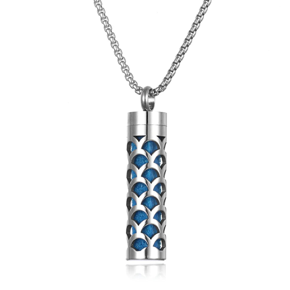 Stainless Steel Aromatherapy Necklace Diffuser Pendant Aroma Diffuser Locket Perfume Essential Oil Diffuser Pendant Necklace