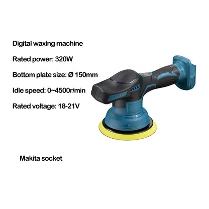 Cordless Car Polisher 8 Gears Adjustable Auto Electric Waxing Sanding Sealing Glaze Tool Fit Makita/Dewalt/Milwaukee 20V Battery