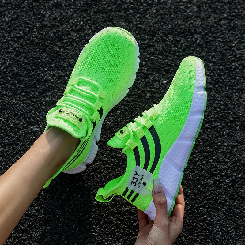 Men's Casual Sneakers Summer Breathable Sport Shoes Lightweight Outdoor Mesh Running Shoes Athletic Jogging Tennis Walking Shoes