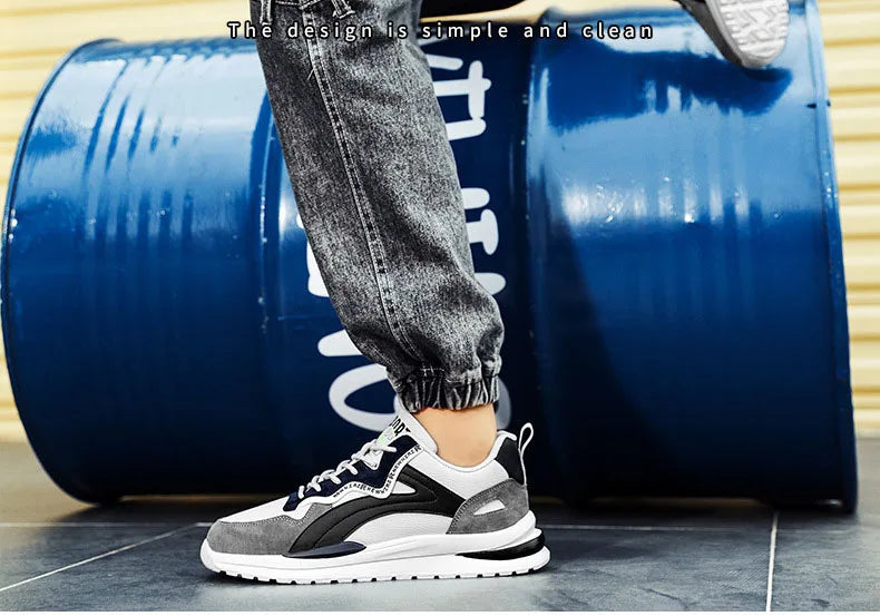 Oulylan Lightweight Running Shoes For Men 2024 Designer Mesh Casual Sneakers Lace-Up Male Outdoor Sports Tennis Shoe