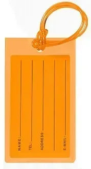 PVC Fluorescent Colorful Luggage Tag Holder Boarding Pass Travel Tag Card Cover Aircraft Anti Loss Hang Tags