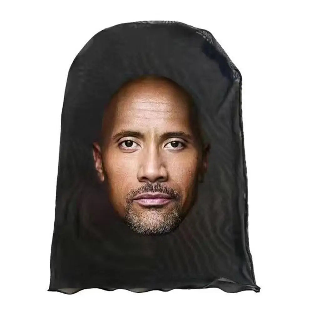 Máscara creativa de Kanye con impresión 3D, malla elástica, máscara facial completa, tocado para cosplay, artículos novedosos, accesorios de fiesta para cosplay para hombres y mujeres