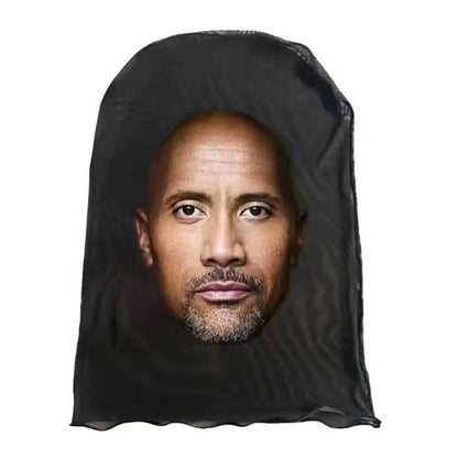 Máscara creativa de Kanye con impresión 3D, malla elástica, máscara facial completa, tocado para cosplay, artículos novedosos, accesorios de fiesta para cosplay para hombres y mujeres