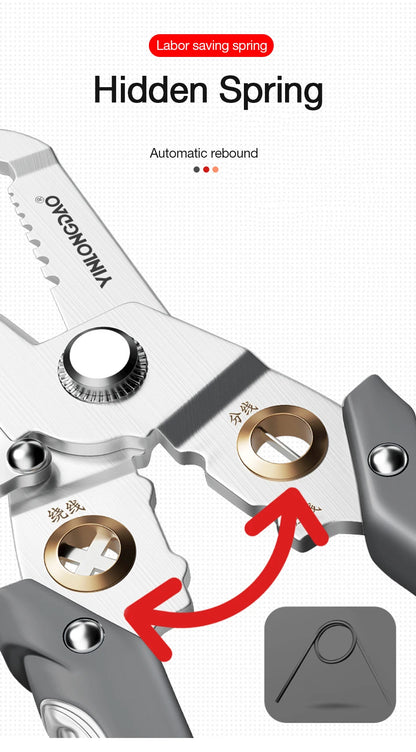 Wire Stripper Decrustation Pliers Multi Tool Ire Stripper Electric Cable Stripper Cutter Multifunctional Wire Repair Tool Pliers