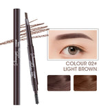 Waterproof Double-Headed Eyebrow Cosmetics Pencil 5 Colors Natural Long-Lasting Makeup Tattoo Paint for Eyebrows