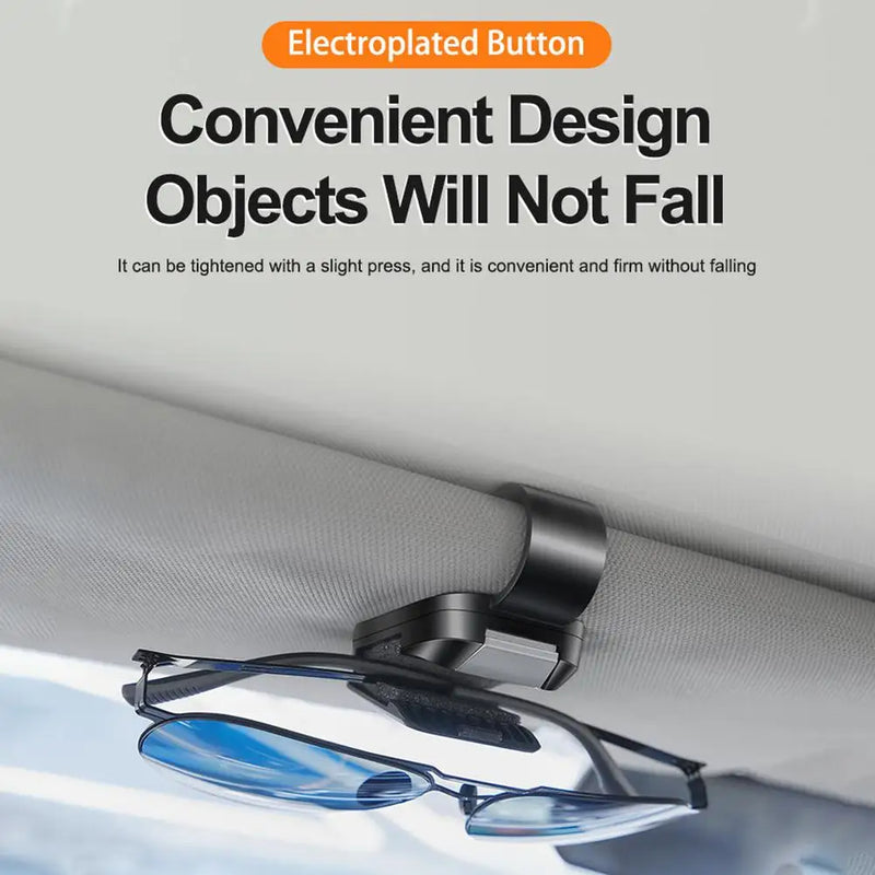 Car Sunglasses Clip Sun Visor Glasses Holder Card Ticket Holder Stable Storage Clips Eyeglasses Hanger Car Interior Accessories