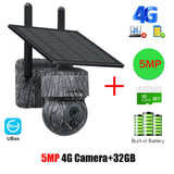 INQMEGA 5MP 4MP WIFI Wireless PTZ Solar Camera 4G SIM With Solar Panel Two Way Audio Security Protection CCTV Camera Battery Cam