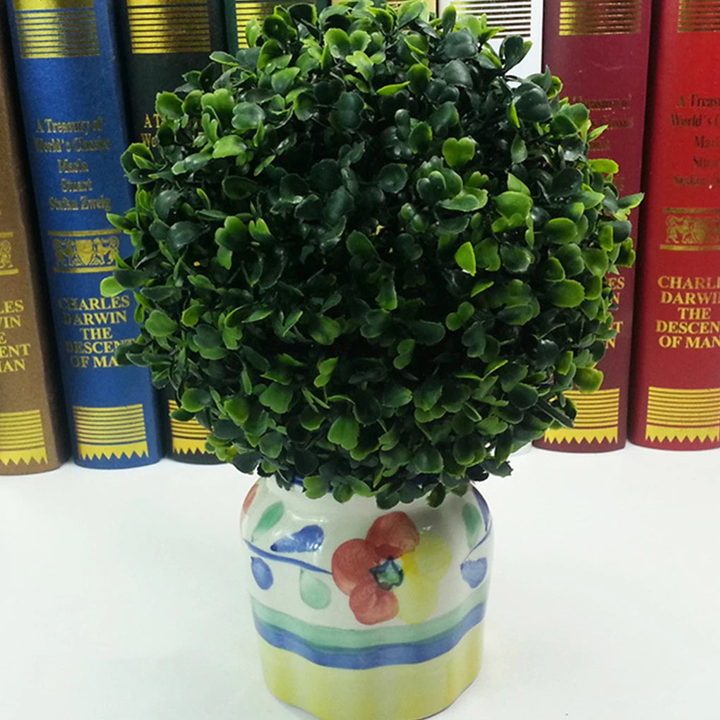 Bola de planta artificial ecológica de aspecto realista y larga duración. Ideal para interiores y exteriores.