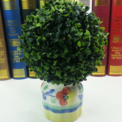 Bola de planta artificial ecológica de aspecto realista y larga duración. Ideal para interiores y exteriores.