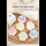 1pc/4pc Cat Paw Design Scented Candle ,For Birthday, Valentine's Day, Diy Home Decoration, party decoration, wedding souvenirs