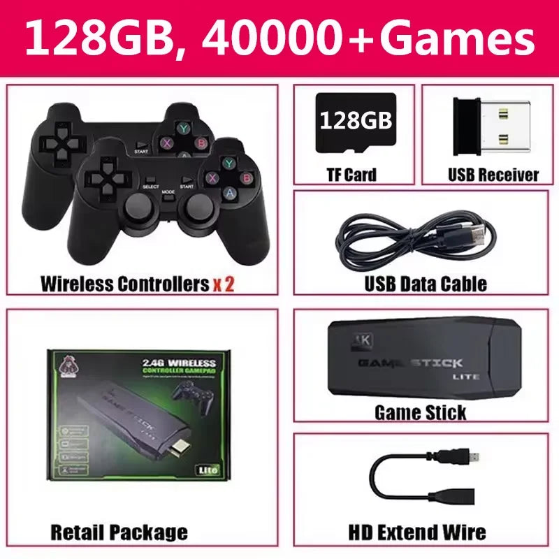 Consola de videojuegos M8 4K con 20.000 juegos integrados, mando inalámbrico, retro, portátil, para PS1, envío directo
