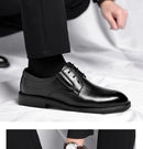 3/6/8 CM Elevator Shoes Men Dress Shoes Black Soft Leather Men Heighten Formal Shoes Casual Business Men Oxfords Suit Shoes