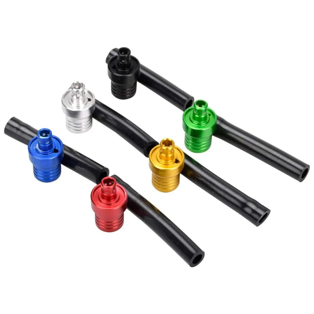 Motorcycle Gas Fuel Cap Single Way Valves Vent Breather Hoses Tubes For Motocross ATV Quad Dirt Pit Bike Fuel Tank Breather Pipe
