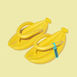 Thick Sole Slippers for Men and Women, Novelty Slippers, Non-slip Sandals, Bathroom Couple Shoes, Banana Design, Summer 