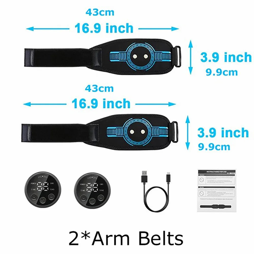 EMS Belt Massage Set Abdominal Fitness Device Intelligent Belt Full Body Muscle Stimulation Trainer USB Charging Version