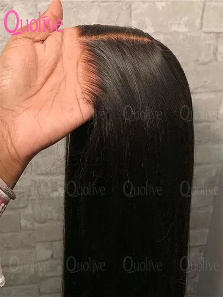 Peruca lace frontal ready to wear cabelo humano liso HD - pronto a usar