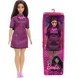 Original Mattel Barbie Fashionistas Doll Floral Dress with Sweet Casual Clothes and Accessories Toys for Girls Collection Gift