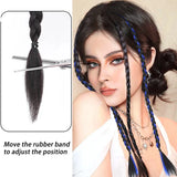 Synthetic 2pcs Braid Wig With Strong BB Clip Lightweight Box Braid Ponytail Hair Piece for Women