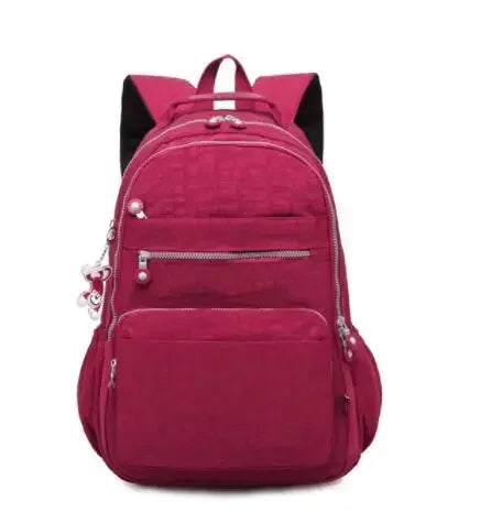 Popular Backpack Women Nylon waterproof bookbag Female Travel bagpack Climbing Packbag Multiple pockets Schoolbag Girls tote
