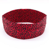 Fashion Leopard Print Sports Headband Yoga Headband Women's Fitness Elastic Cotton Sweat-Absorbing Headscarf Athletic Headwear