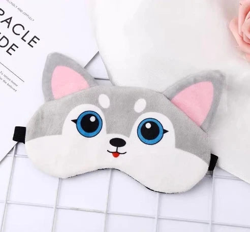 Antifaz de peluche suave para dormir, bonito antifaz con forma de ojo de gato, antifaz para dormir saludable 