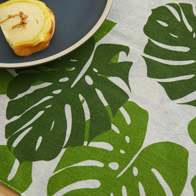 4 Pcs/Set Simple Tableware Mat Rectangle Individual Placemats Heat Insulation Dining Table Mat Table Decoration And Accessories