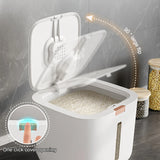 Insect-Proof Moisture-Proof Rice Box Grain Sealed Jar Kitchen Container 5/10KG Storage Kitchen Container Storage Box with Lid