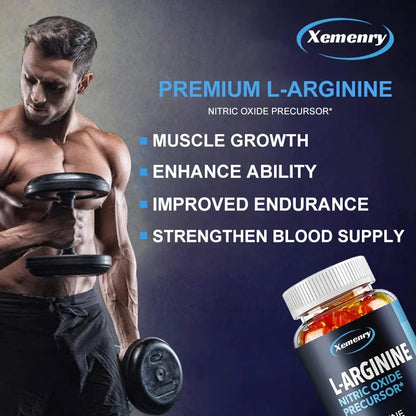 Arginine Supplement Gummies, Nitric Oxide Supplement with L-Citrulline, Citrulline and Essential Amino AcidsSupplement