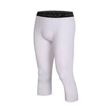 Basketball 7-point Tights Men's Sports Fitness Five-point White Training Pants Compressed High Elastic Quick-drying Leggings