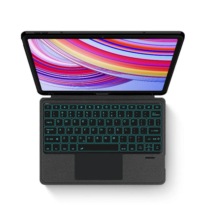 AJIUYU Backlight Magic Keyboard For XiaoMi Redmi Pad Pro 12.1 inch Folio Smart Case Portuguese Spanish Arabic Keyboard Cover