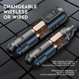 Ambition MARS-U Professional Wireless Tattoo Machine Pen Adjustable Stroke 2-4mm Cartridge 1800mAh Coreless Motor Tattoo Artists