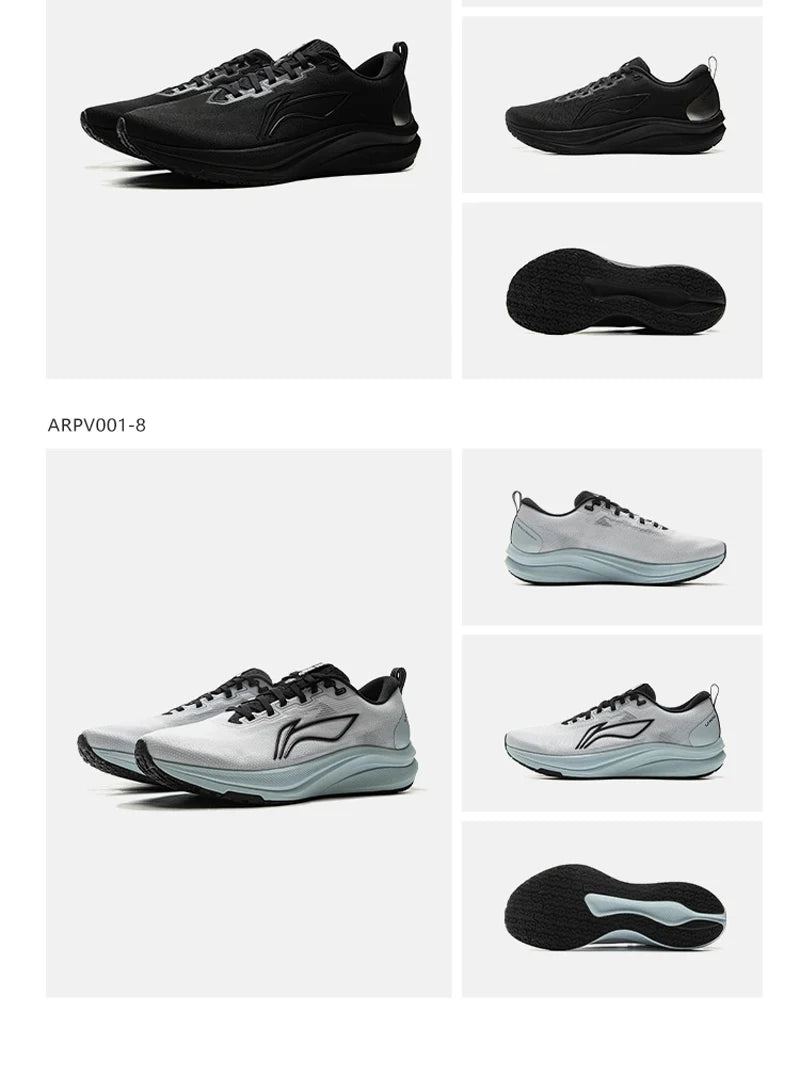Li-Ning Men's RED HARE 8 Racing Running Shoes LIGHT FOAM ULTRA Reflective Cushion Stable Shoes LiNing Light Sneakers ARPV001