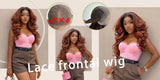 Black Brown Curly Wig Synthetic Lace Front Wigs For Women Blonde Orange Female Lace Wig 13X4.5X1 Cosplay Hair Daily Use