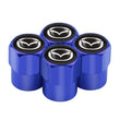 Car Wheel Tire Valve Caps, Stem Case with Logo, Auto Styling, Accessories for Mazda 2, 3, 6, 5, Axela Atenza CX 5, CX3 323, Emblems, 4pcs 