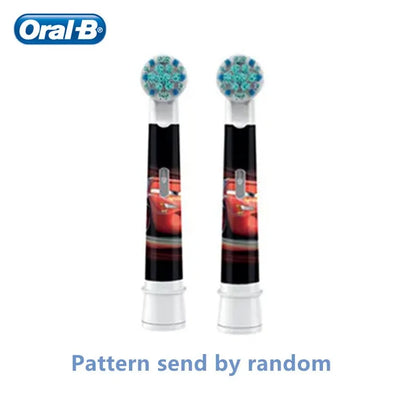 Recambio de cabezales de repuesto para cepillo de dientes eléctrico Oral B EB10 Kids, con cerdas suaves y cabezal redondo pequeño, ideal para limpieza dental de Spiderman y Frozen.