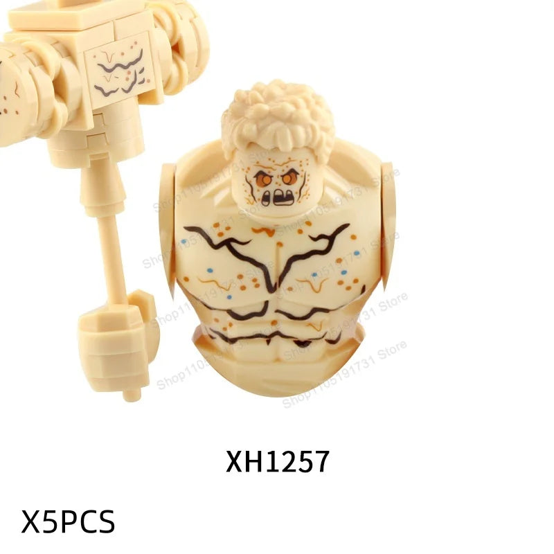 Movie Game Mini Action Figures Big Size Building Block Mecha Assembled Accessories Figure Building Block Toy For Children Gifts