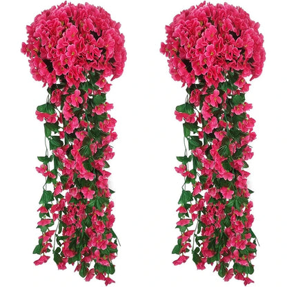 Artificial Flower Silk Violet Wall Hanging Wedding Scene Decor Home Potting Outdoor Garden Party Festival parts diy gift Hotsale