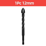 Cross Hex Tile Drill Bit For Glass Concrete Ceramic Tile Hole Opener Tungsten Carbide Hard Alloy Bits Set Tools 3 4 5 6 8 10 12mm