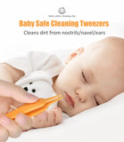 Baby Nose Cleaning Tweezers Infant Ear Nose Navel Clean Tool Safe Baby Dig Booger Clips Snot Removal Newborn Cleaning Supplies